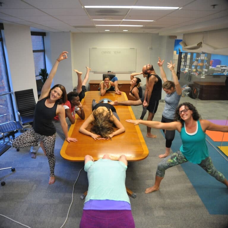 teaching office yoga